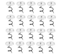 Reapyyt Lot de 100 broches de torsion transparentes pour tapisserie d'ameublement, housses et housses de lit,