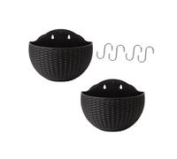 Reapyyt Lot de 2 pots de fleurs pour plantes de jardin, pots de fleurs, suspendus au mur, pour balcon