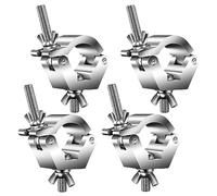 Reapyyt Lot de 4 Colliers de Lumière en Treillis en Alliage D'Aluminium pour Crochet de Salle de Scène pour Tube/Tuyau OD 28 Mm-36 mm pour Projecteurs par Lights