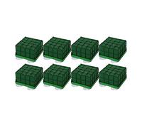 Reapyyt Lot de 8 cages florales en mousse pour fleurs et fleurs vertes avec mousse florale pour cage à fleurs