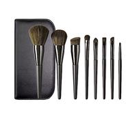 Reapyyt Lot de 8 pinceaux de maquillage captivant la couleur en poudre pour fard à paupières portable en gros fibre artificielle + bois + aluminium