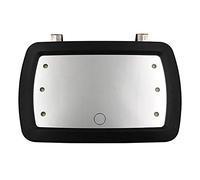 Reapyyt Miroir Pare-Soleil de Voiture avec LumièRes LED Maquillage Pare-Soleil CosméTique Miroir Clip Maquillage Miroir avec éCran de Presse pour les Femmes