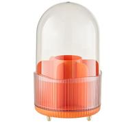 Reapyyt Organisateur de Porte-Pinceaux de Maquillage avec Couvercle,Organisateur de Pinceaux de Maquillage Rotatif à 360 °,Organisateur de Maquillage à 7 Emplacements pour Vanité, Bureau A