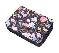 Reapyyt Organisateur pour étuis colorés de 250 fentes avec fermeture éclair à 5 couches, sac porte-stylos de grande capacité pour étudiants artiste C, Noir