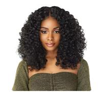 Reapyyt Perruque HD Lace Front Wig avec Raie au Milieu, Bouclée, Grande Vague, Perruque Moelleuse pour Femme