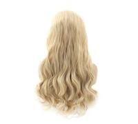 Reapyyt Perruques de cheveux humains avec dentelle frontale ondulée 33 x 15 cm pour femme sans colle