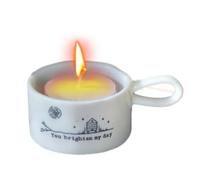 Reapyyt Photophore avec PoignéE Photophore DéCoratif en RéSine pour Centre de Table, Support D'éClairage de Bougie pour F