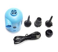 Reapyyt Pompe à air électrique USB portable, mini pompe à air avec 4 buses, pompes à matelas pneumatiques gonflables pour piscine