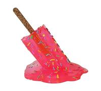 Reapyyt Sculpture de Glace Fondante, Ornements CréAtifs en RéSine de CrèMe GlacéE Fondante, Artisanat de Sucettes FraîChes D'ÉTé, Plage D'ÉTé Cool,B