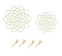 Reapyyt Support D'Arrangeur de Fleurs, Support D'Arrangement Floral, Fournitures de Couvercle de Fleur Réutilisables pour la Fixation des Plantes, Or