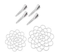 Reapyyt Support D'Arrangeur de Fleurs, Support D'Arrangement Floral, Fournitures de Couvercle de Fleur Réutilisables pour la Fixation des Plantes, Argent