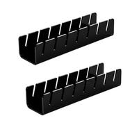 Reapyyt Support de Chapeau 2 Pièces pour Casquettes de Baseball, Organisateur de Chapeau Présentoir de Chapeau en Acrylique pour 7 Porte-Chapeau de Casquettes de Baseball, B
