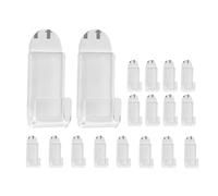 Reapyyt Support mural pour disques en vinyle, 18 pièces, porte-disques en vinyle, acrylique, présentoir, autocollant, en vinyle, transparent, perceuse