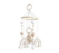 Reapyyt Tissu Macramé Boho Rainbow comme décoration suspendue créative pour l'intérieur dans le salon