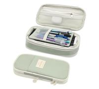 Reapyyt Trousse à Crayons de Grande Capacité avec Fermeture Éclair pour Le Bureau et L'École, Trousse à Stylos pour Étudiants et Adultes pour Fournitures Scolaires Vert