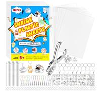 REAQUE 183 Pièces Plastique Fou Transparent, Porte Clé, A5, Kit Bricolage Enfant pour Enfants, de Fête des Mères, Cadeau de Fête des Pères, de Saint-Valentin