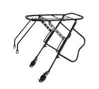 Rear Bikes Rack - Alloy Bicycle Carrier Rack, Weather Resistant Construction, Secure Locking Stability Design, Easy Install Cargo | Daily City Riding, Camping Trips, Delivery Use