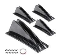 Rear Bumper Lip Diffuser 4pcs Car Shark Rear Diffuser Fins for Use | ABS Design System, Aerodynamic Fin Structure Feature, Enhanced Vehicle Styling Function, Car Modified Accessories