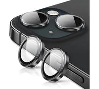 Rear Camera Protection For Iphone 15/15 Plus Tempered Glass, Lens Protector, 9h Hardness Hd Definition Anti-Scratch Heavy Duty Lens Camera Protector, Black