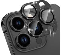 Rear Camera Protector Compatible With Iphone 13 Pro/Iphone 13 Pro , Tempered Glass Camera Screen Protector Aluminum Alloy, Protection Camera For Iphone 13 Pro/13 Pro - Black