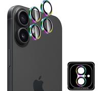 Rear Camera Protector Compatible With Iphone 16/Iphone 16 Plus, Hd Tempered Glass Camera Protection Anti-Scratch Individual Lens Ring \ Colorful