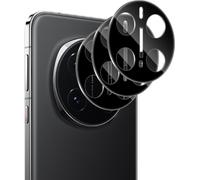 Rear Camera Protector For Honor Magic 7 Pro 5g, 3 Pieces Tempered Glass Camera Protection, 9h Hardness High Definition Scratch Resistant, Black