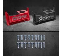 Rear Cup Holder Rack for pour can-am pour defender MAX Dual Rear(Red) | High-strength steel CNC cut, coating resists rust mud water, built for harsh outdoor trails