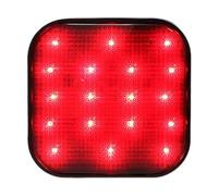 Rear Hitch Lamp - Cap Cover for Truck Safety | Abs Build with High Bright LED, Embedded Installation, Steady Red Driving Light, Flashing Red Brake Signal for Trailer, SUV, Adventure and Garage