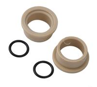 Rear Shock DU Bushing Kit 12mm for pour fox pour rockshox Polymer Rubber Shock Bushing 15x12mm Black White Bike pour suspension Bushing Set for 12mm Shock Width DU Bushing Kit 1.7g Lightweight for MTB