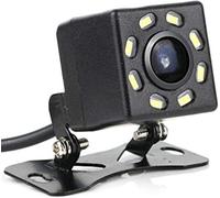Rear View Camera,Auto-Mobile Rear View Camera with Night Vision Ultra HD 8LED,170° Angle of View,Waterproof,12 V,Universal for Cars/Trucks/SUV/RV/Pickup/Vans License Plate Holder