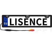 Rear View Camera License Plate Holder With 2 Parking Sensors + Led Distance Indicator,8 Lights Rear View Camera,170° Wide Angle,Ip67 Waterproof