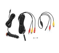 REARMASTER RCA Câble d'alimentation & vidéo pour Caméras de recul et Moniteur，12V Voiture Allume-Cigare Interface Adaptateur