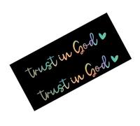 Rearview Glass Sticker | Vehicles Window Decals Trust In God Car Stickers Car Decor - Vehicle Decals, Rear View Glass Accessories For Family, Friends Men, Women Mom