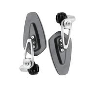 Rearview Mirror 360° Rotating Blue Glass Anti-Glare Adjustable Electric Vehicle Scooter Universal Modification Accessories,Wider Vision