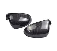 Rearview Mirror Cover Cap 2PC Noir Pour VW Pour GOLF 5 MK5 GTI Pour Passat B5.5 B6 Aile Latérale Rétroviseur Couverture Remplacement Casquettes Coque Cache de rétroviseur extérieur(CF Pattern-2pcs)