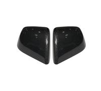 Rearview Mirror Cover Cap Compatible for Tesla Model Y 2021-2024 | ABS carbon fiber pattern; side mirror shell add-on frame; snap-on installation