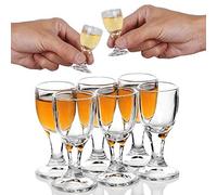 REATR 6Pcs 12ml, 0.4 oz Verres à Shot Glass Mini Vin Shot Verres Shooter Vin Liqueur Esprit Sake Alcool Tasses Petit Verre à Boire pour Tequila Vodka Verre à vin Tasse de pub Chinese Baijiu Glass