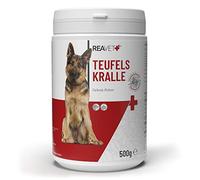 ReaVET Griffe du Diable Africaine pour Chiens et Chats 500g - entièrement Naturel de qualité supérieure - soutient la mobilité + la Fonction articulaire I Poudre de Griffe du Diable Poudre