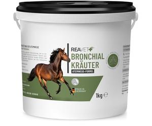 ReaVET Herbes bronchiques cheval 1 kg - Herbes naturelles pour la toux et le nez qui coule, herbes respiratoires pour chevaux comme complément alimentaire, herbes contre la toux pour les voies