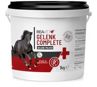 ReaVET Joint Complete 1kg, Poudre articulaire Cheval - Complexe articulaire Naturel pour la mobilité, la Joie de bouger et la vitalité à la Griffe du Diable et au Gingembre