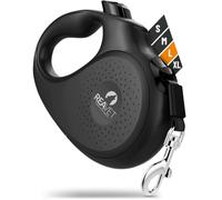 ReaVET Laisse rétractable pour chien de 5 m pour grands chiens (L) I Poignée ergonomique et antidérapante I Laisse rétractable robuste avec système d'arrêt de frein I Laisse pour chien jusqu'à 50 kg