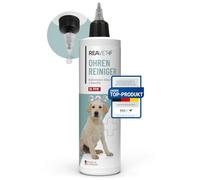 ReaVET Nettoyeur d'oreille pour Chiens et Chats 250 ML - Nettoyeur d'oreille avec Argent colloïdal + Camomille Naturelle I Moyens pour Nettoyer Les Oreilles pour Chien, Chat, Cheval