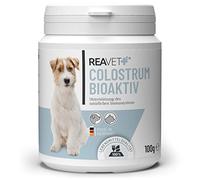 ReaVET Poudre de Colostrum pour Chiens et Chats 100g - Stimulation immunitaire à Haute teneur en immunoglobulines, renforce Le système immunitaire, l'estomac et Les intestins