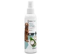 ReaVET Spray d'entretien pour le pelage à la noix de coco 250 ml - Spray doux pour chiens et chats - Spray démêlant & aide au peignage - Avec spray de coco et huile de coco