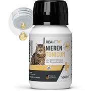 ReaVET Tonique rénal pour Chats 50 ML | pour Soutenir la Fonction rénale et Les Voies urinaires | 100% Naturel | sans Sucre ajouté et sans arômes