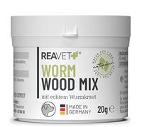 ReaVET Wurm-Kraut Pulver 20 g - pour Chiens, à Base de véritable Absinthe (Artemisia Absinthium), Formule végétale élaborée Selon Une Recette spécifique, adapté aux Chiens de Toutes Races