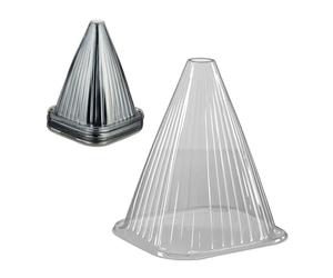 Reaxdays Cloche à Salade, Lot de 32, PVC, Protection Contre Le Gel et Les escargots, HLP : 22 x 19 x 19 cm, Grise