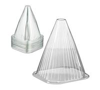 Reaxdays Cloche à Salade, Lot de 80, PVC, Protection Contre Le Gel et Les escargots, HLP : 22 x 19 x 19 cm, Transparente