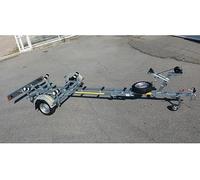 Rebadis - Remorque Porte Bateau Simple essieu sans Frein PTC 750 kg, avec Livraison à Domicile par Transporteur privé. Uniquement France METROPOLITAINE.