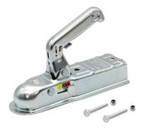 Rebadis Tête d'attelage remorque, boitier Compatible Boule d'attelage, livré avec Les vis (Timon carré 60mm)